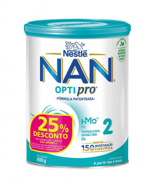 Nan Optipro 2 Leite Crescimento 18M+ 800g-Prom 25%