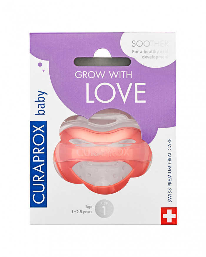 Curaprox Baby Soother Chupeta Coral Tam1