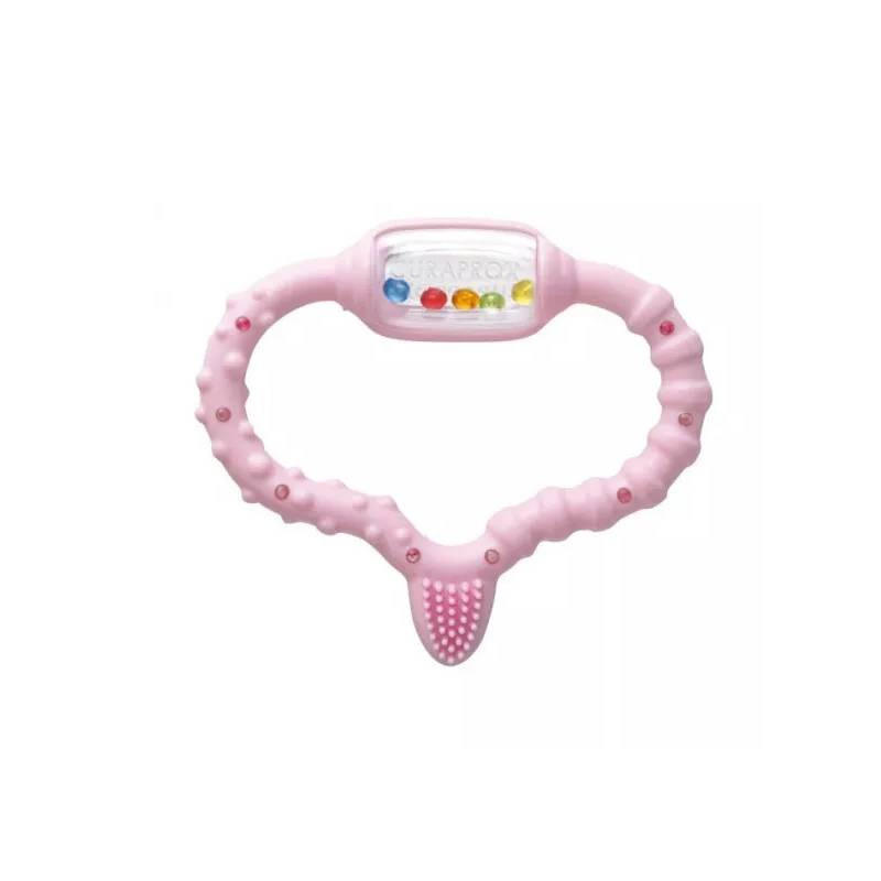 Curaprox Baby Teething Ring Mordedor Rosa 0-24M