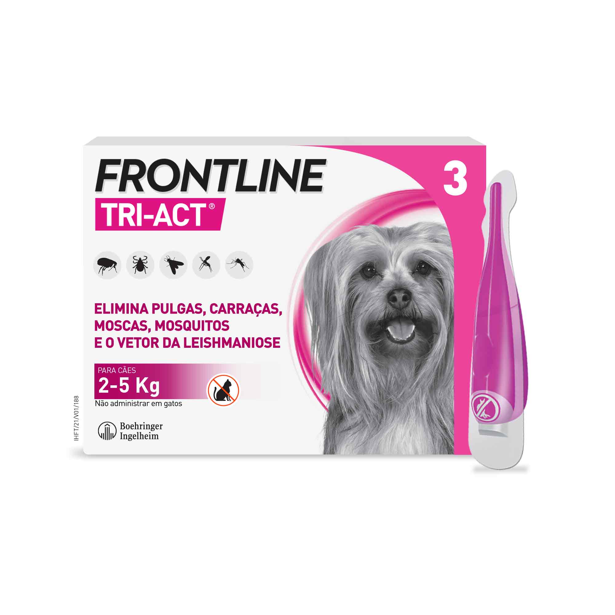 Frontline Tri-Act Xs Dogs 2-5Kg 3Un VET