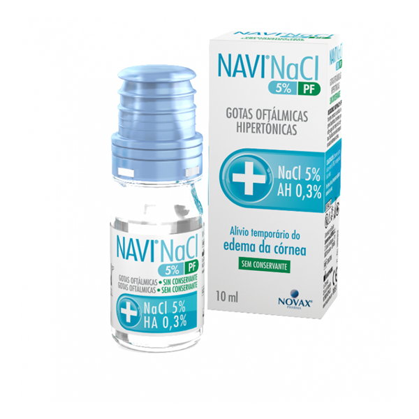 Navi NaCl Gotas Oftálmicas Hipertónicas 5% 10ml