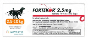 Fortekor 5mg 28comp Palatável VET