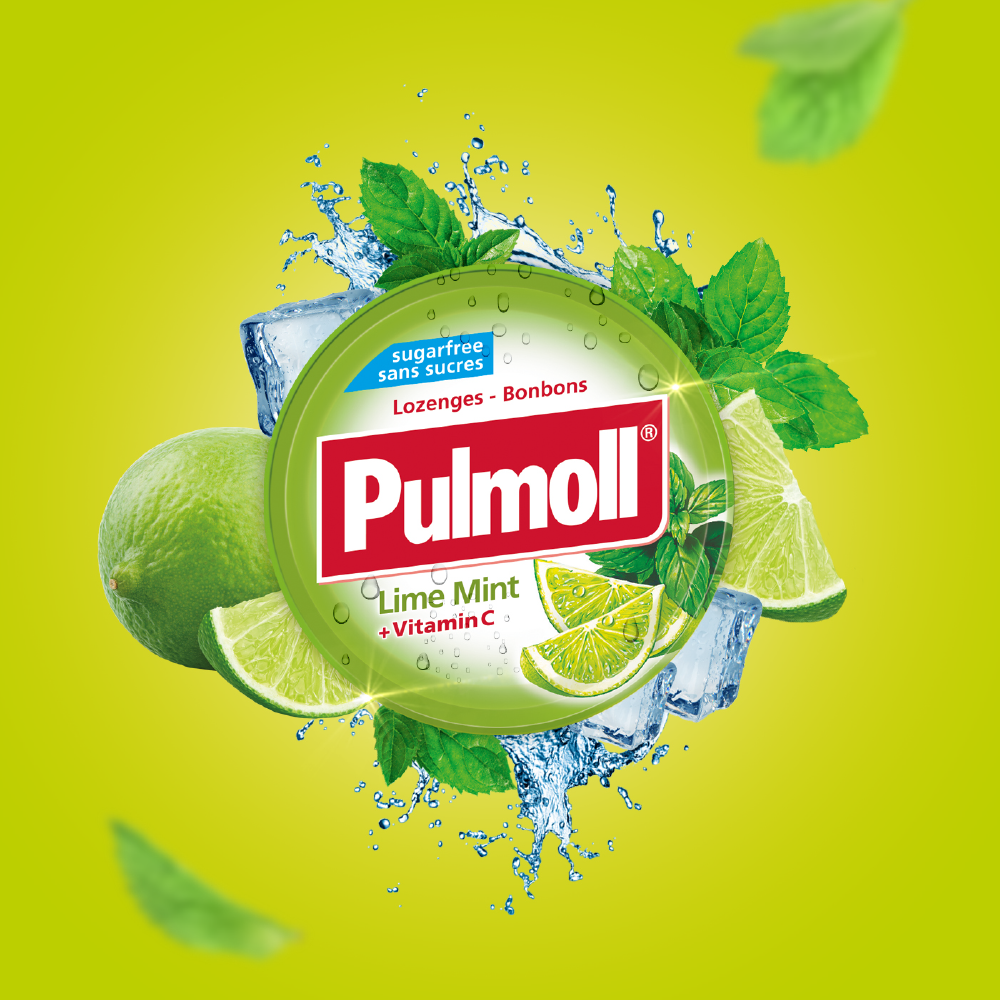 Pulmoll Pastilhas Lima/Menta Sem Açúcar 45g