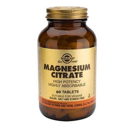 Solgar Magnésio Citrato 60 comp