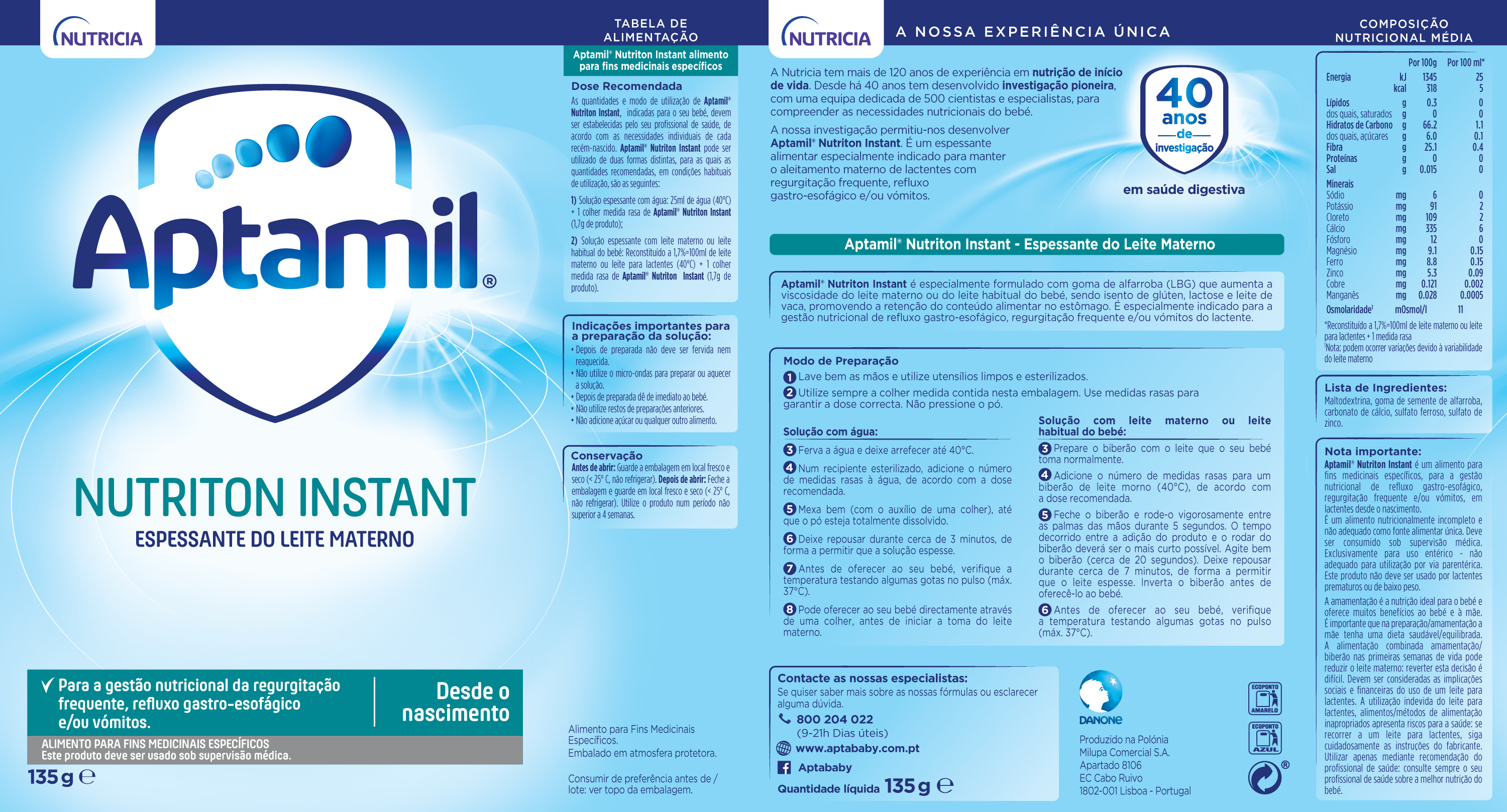 Aptamil Nutriton Espessante 135g