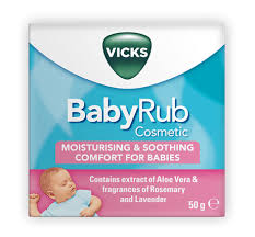 Vicks Babyrub Hidratante Calmante Para Bebés 50g