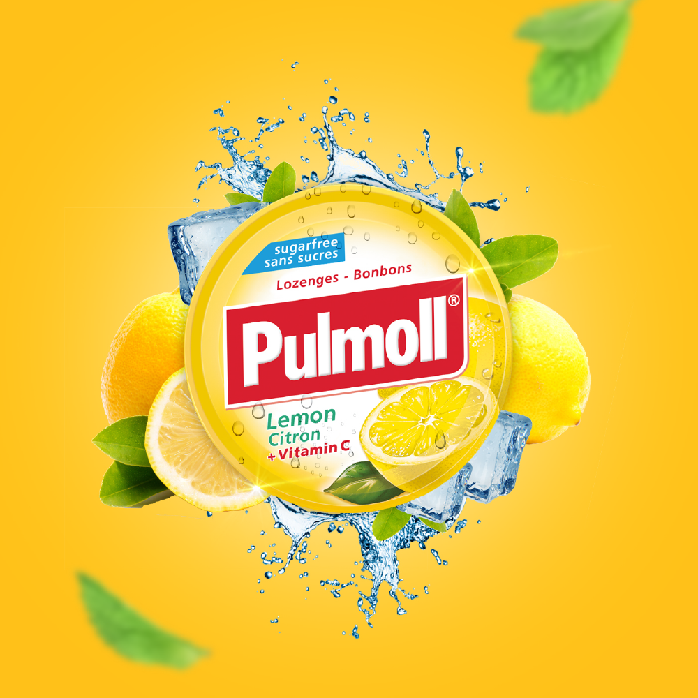 Pulmoll Pastilhas Limão Sem Açúcar 45g