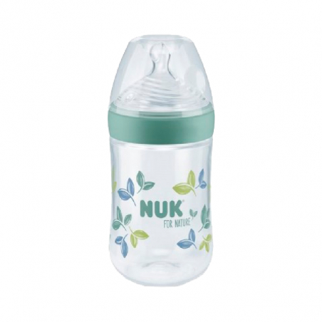 Nuk For Nature PP Biberão Sil Verde TamM 260ml