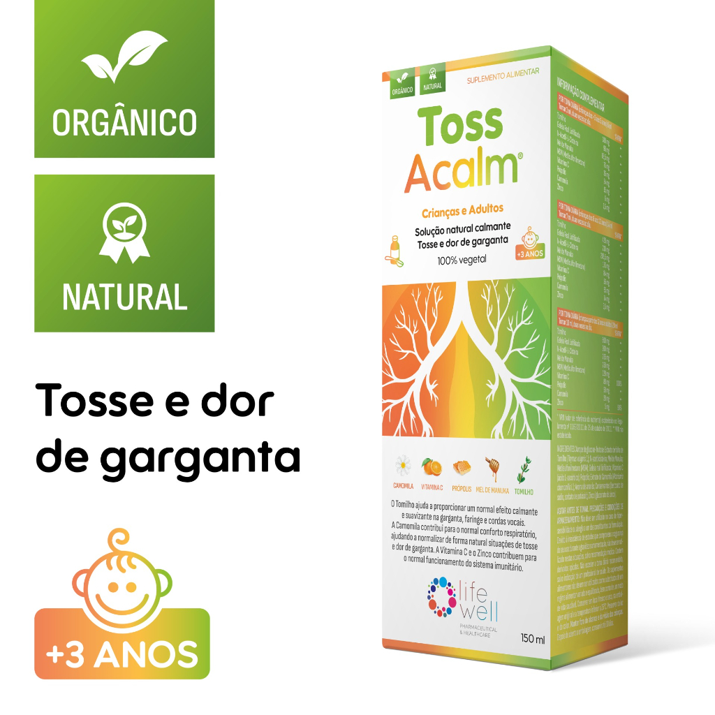 Toss Acalm Xarope Natural Calmante Sol 150ml
