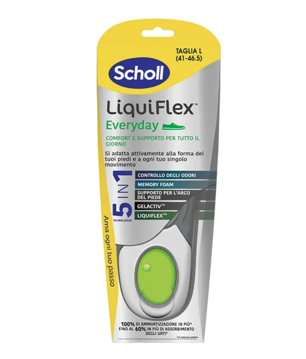 Scholl LiquiFlex Palmilha Uso Diario TamL 2un