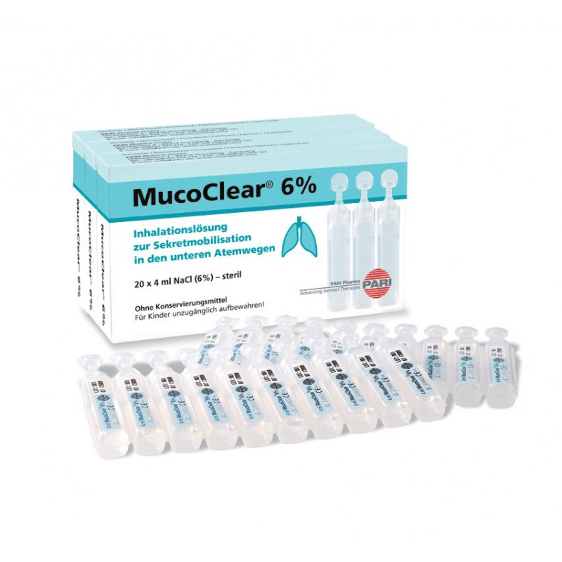 Mucoclear 6% NaCl 4ml 20un