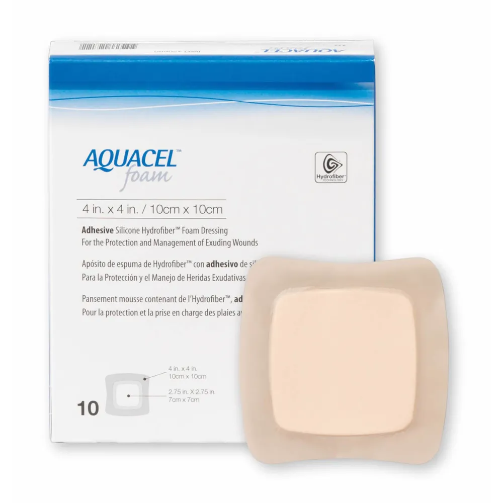 Aquacel Foam Penso Aderente 10cmx10cm 10un -420680