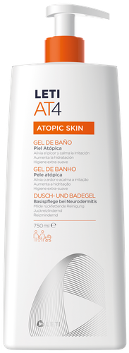 Leti AT4 Gel Banho Pele Atopica 750ml