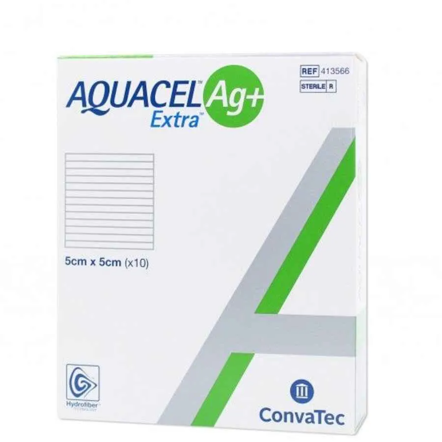 Aquacel Ag+ Extra 5cmx5cm 10un