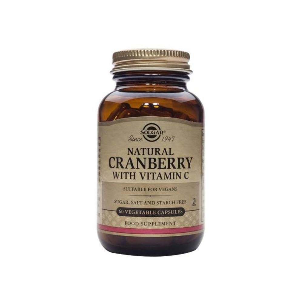 Solgar Cranberry com Vitamina C 60 cápsulas