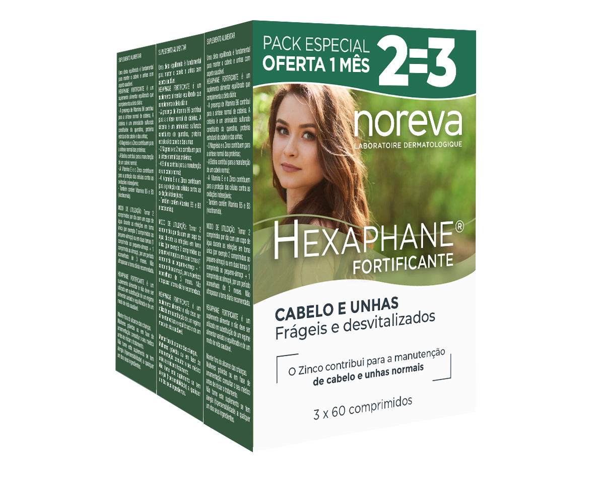 Noreva Hexaphane Fortificante 60comp 3un - Promo