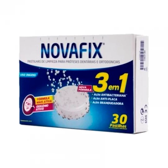 Novafix Pastilhas Limpeza 3em1 30un