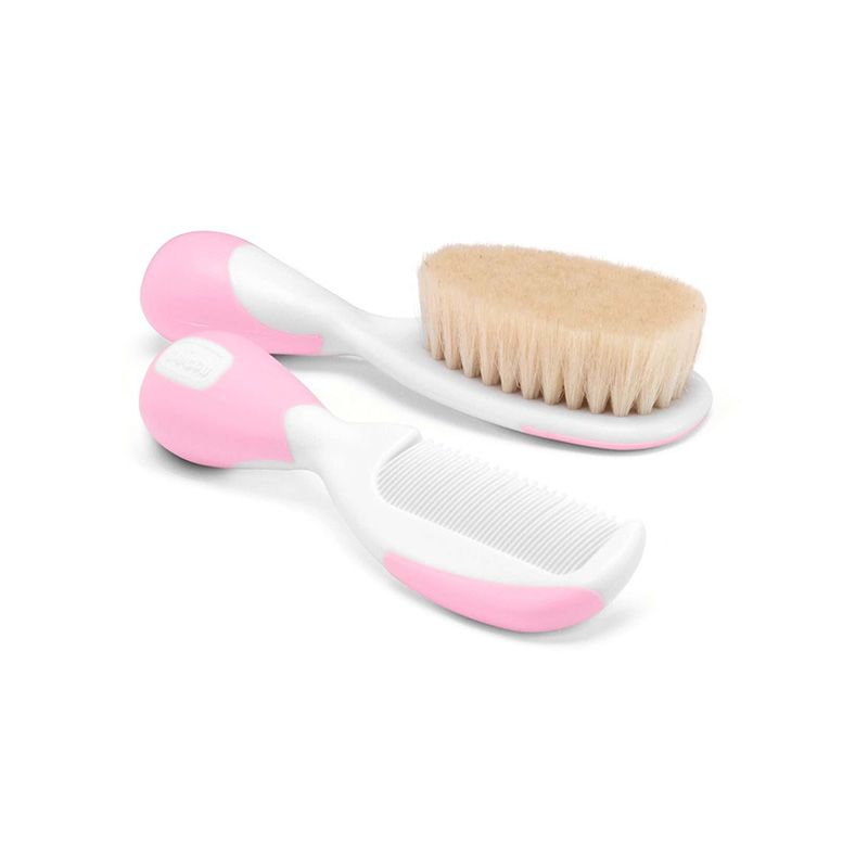 Chicco Escova + Pente Rosa 0M+