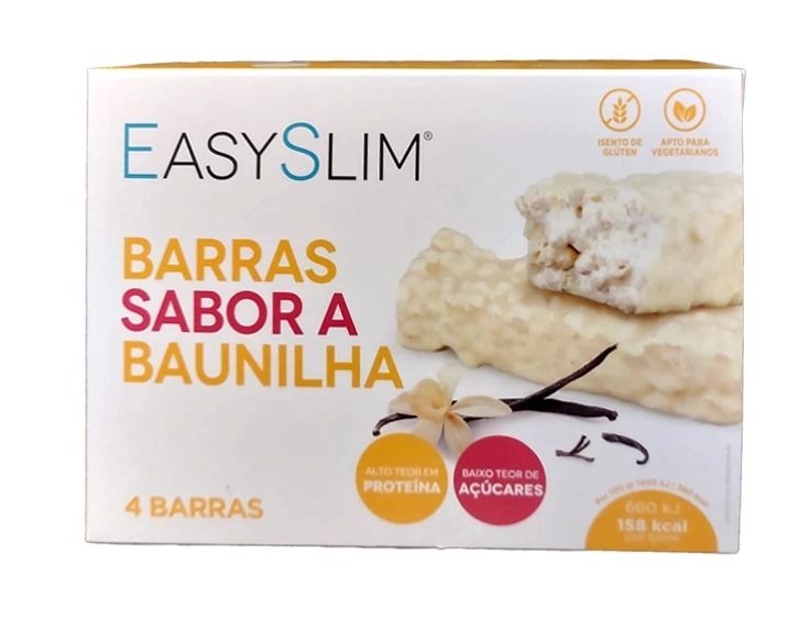 Easyslim Barras Hiperproteicas Baunilha 4un