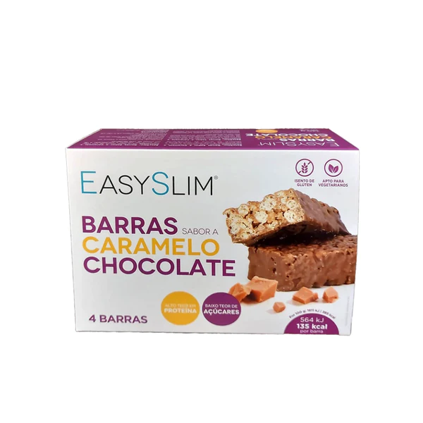 EasySlim Barras Caramelo Chocolate 4un