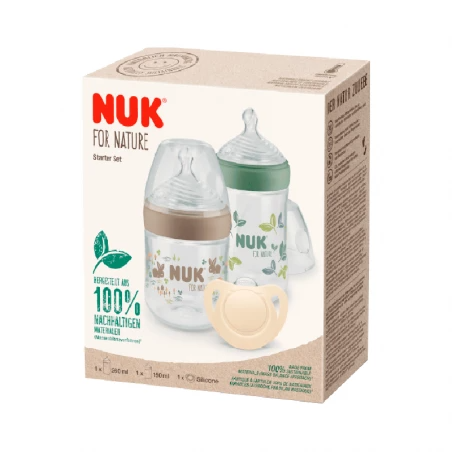 Nuk For Nature Set 2 Biberons + Chupeta