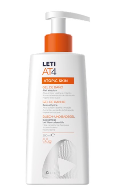 Leti AT4 Gel Banho Pele Atopica 250ml