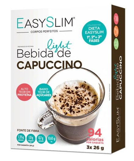 Easyslim Light Bebida Cappucino 26g 3saq