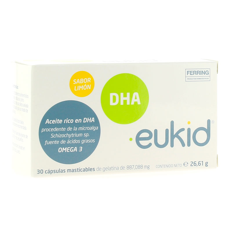 Eukid 200mg 30 cápsulas mastigáveis