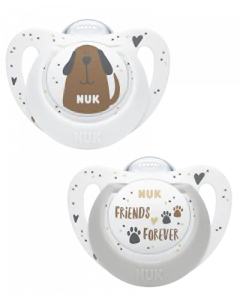 Nuk Star Cats Dogs Chupeta Sil Tam2 2un