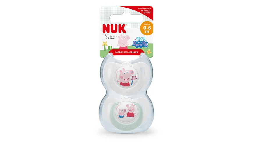 Nuk Star Peppa Pig Chupeta Sil Tam1 2un