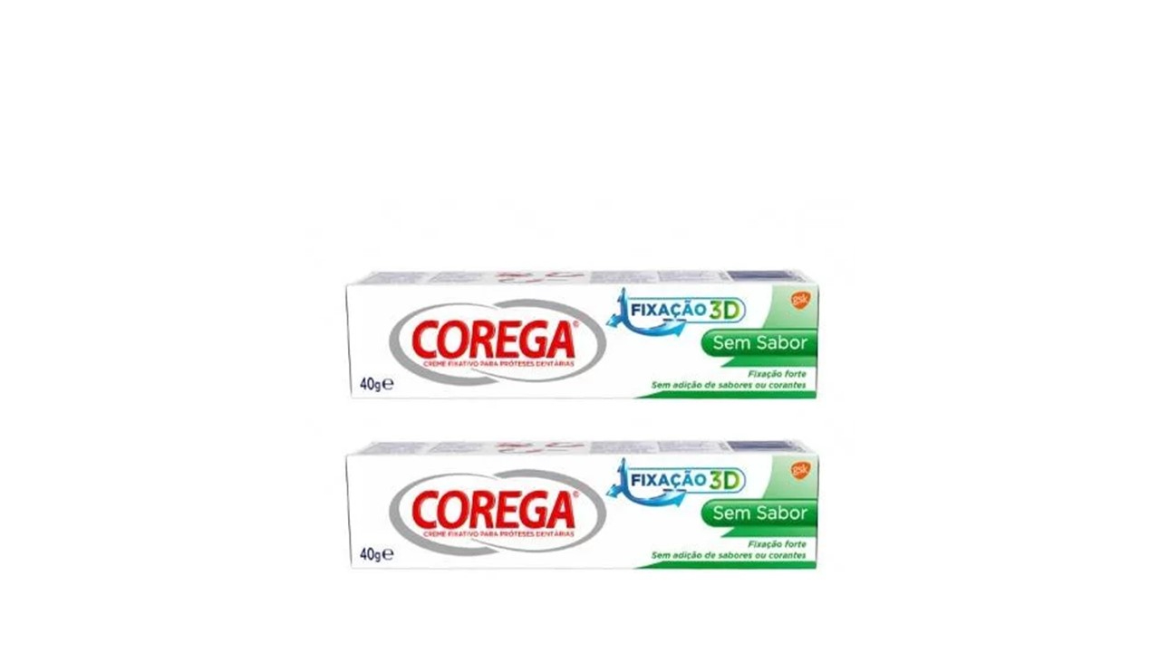 Corega Pasta Dent Sem Sabor 2un- Promo