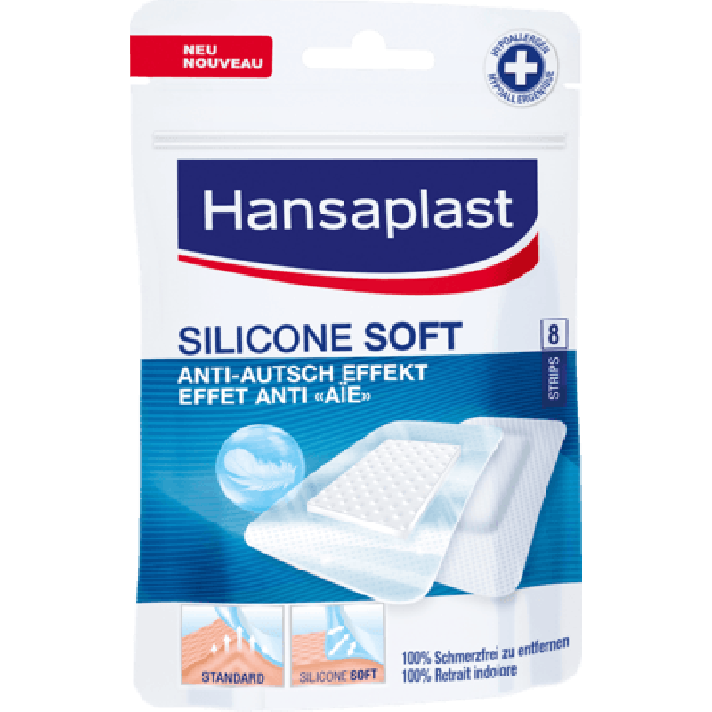 Hansaplast Pensos Silicone Soft 8un