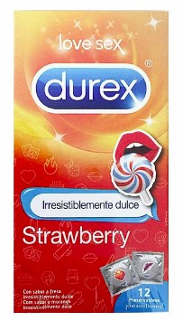 Durex Love Sex Morango Preservativos 10un