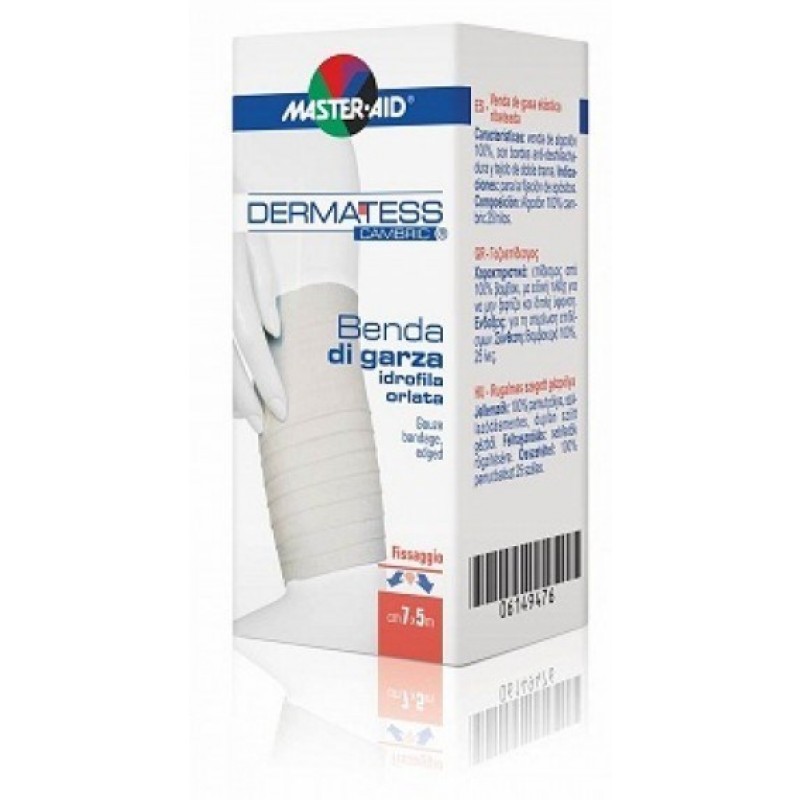 Master-Aid Dermatess Ligadura de Gaze Elástica com Rebordo 5m x 7cm