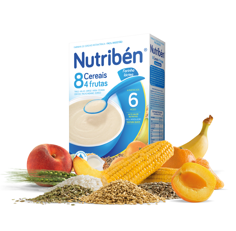 Nutriben Farinha 8 Cereais 4 Frutas LA 300g