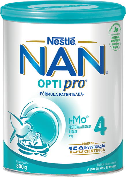 Nan Optipro HM-0 4 Leite Crescimento 800g