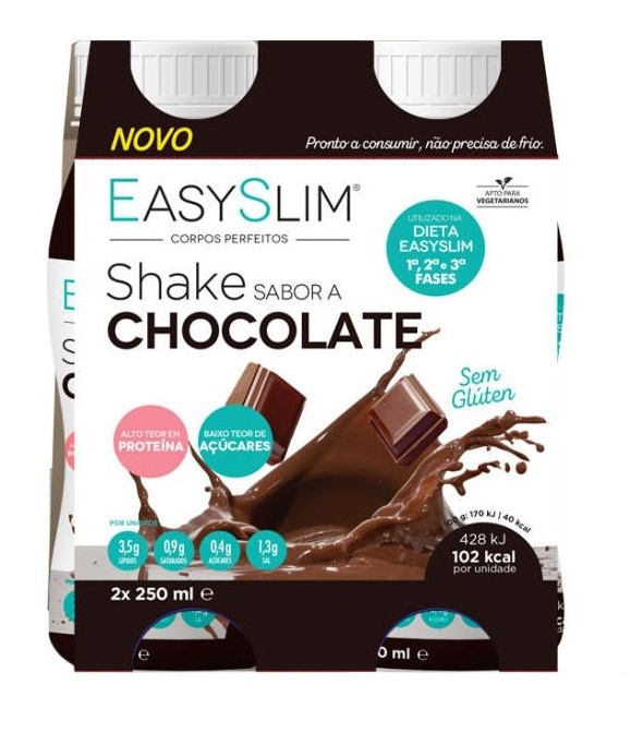 Easyslim Shake Chocolate 250ml 2un