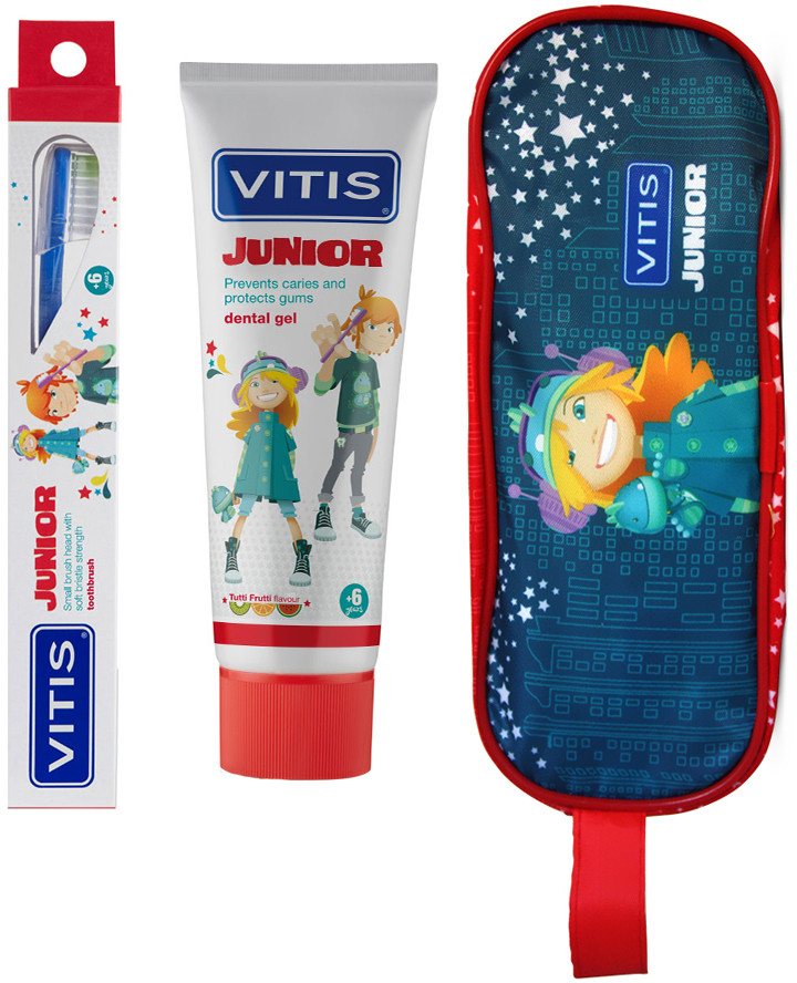 Vitis Kids Gel 75ml + Escova + Estojo