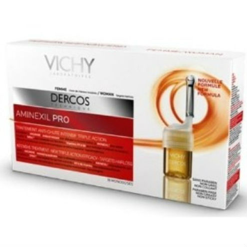 Dercos Tec Queda Aminexil Pro Mulher 18 Ampolas