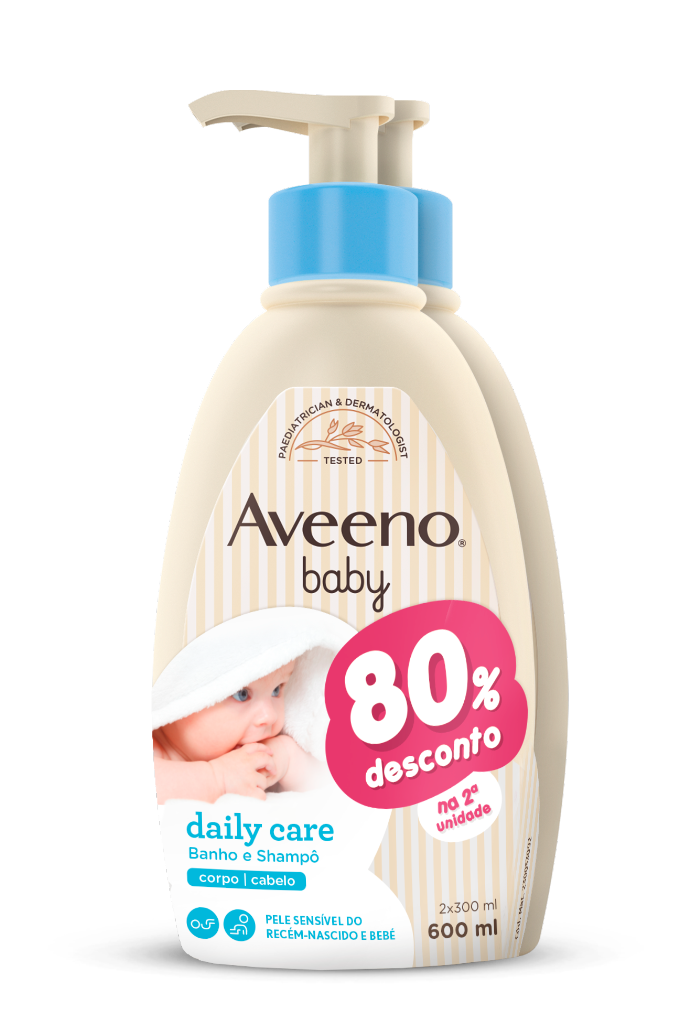 Aveeno Baby Banho Corpo Cabelo 300ml -Desc80% 2ªun