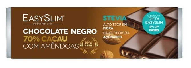 Easyslim Barra Chocolate Cacau Amêndoas 30g