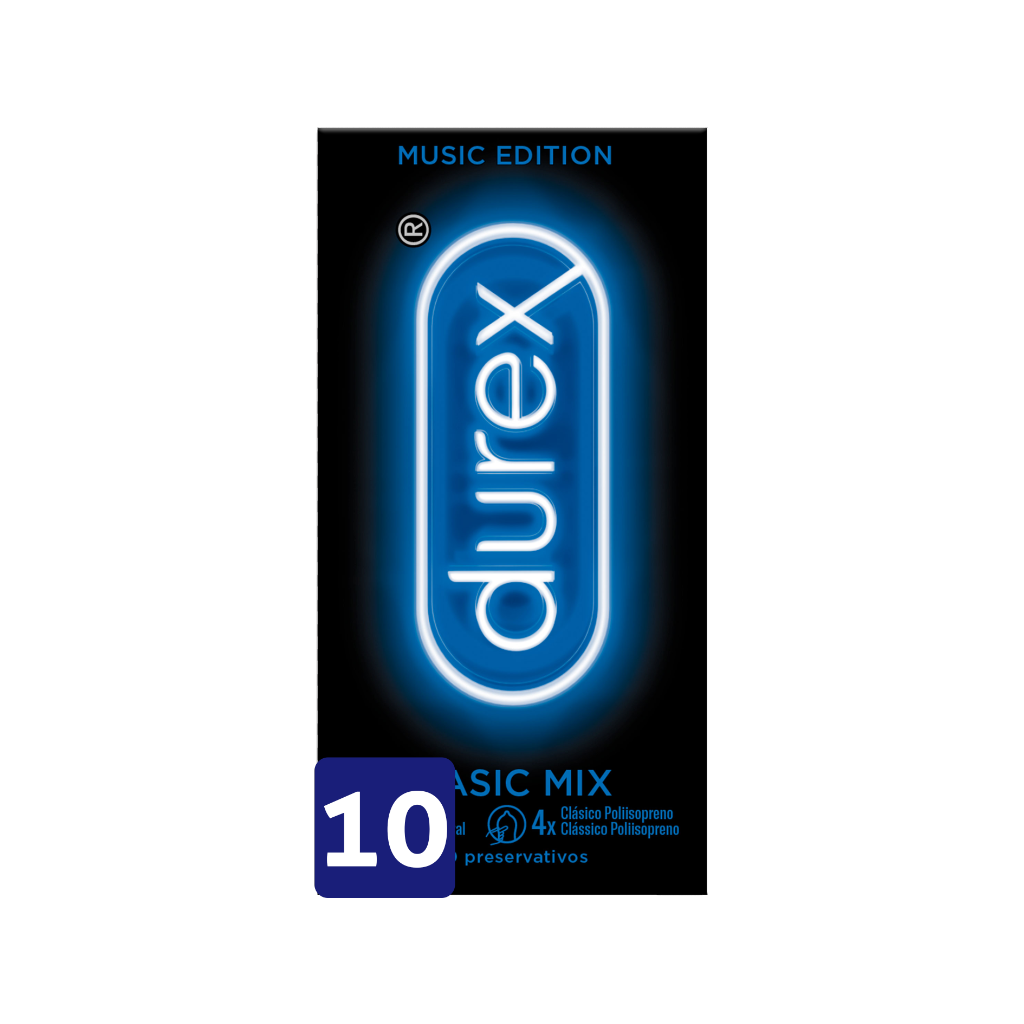 Durex Music Edition Basic Mix Preservativos 10un