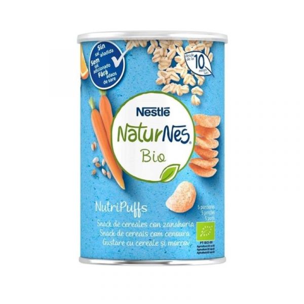 Nestle Naturnes Bio Nutripuffs Cenoura 35g