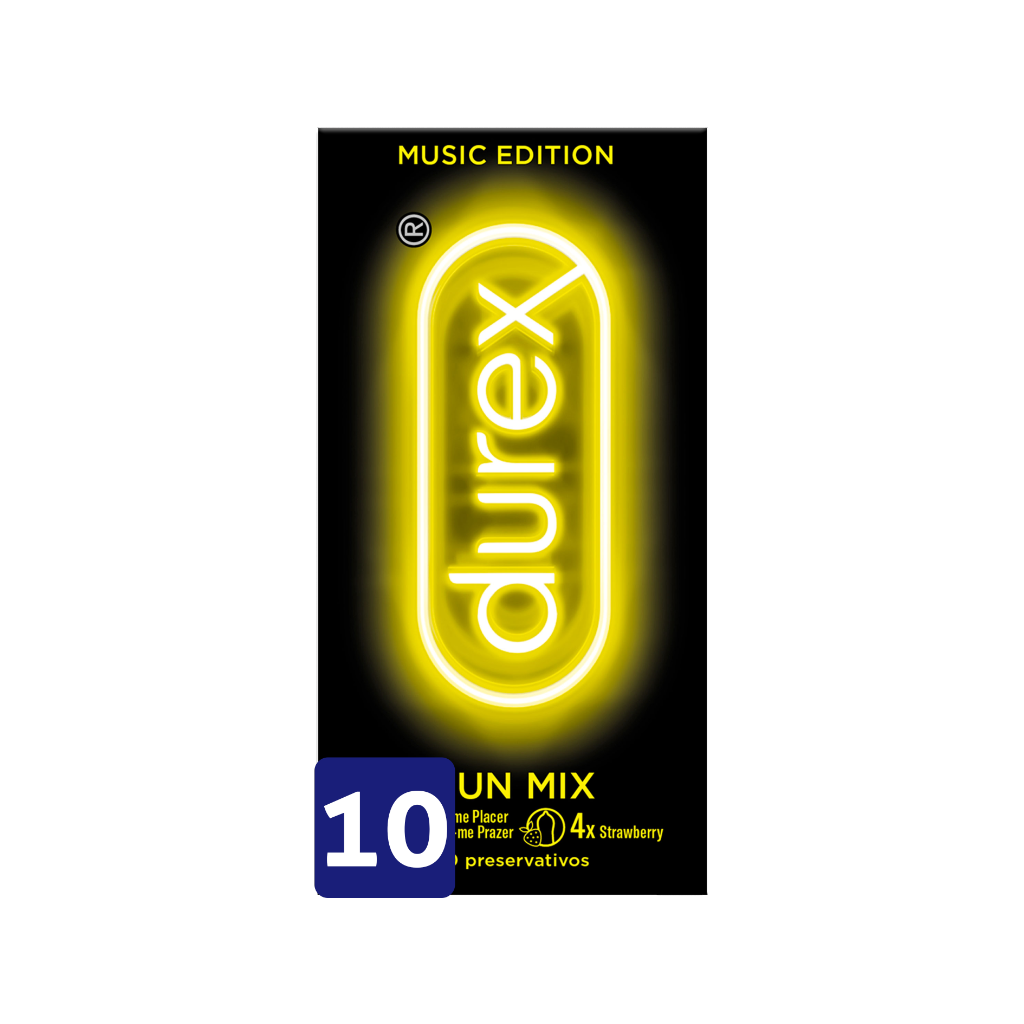 Durex Music Edition Fun Mix Preservativos 10un