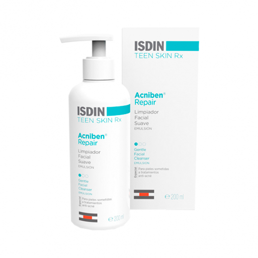 Isdin Acniben Repair Emulsão Limpeza Facial 180ml
