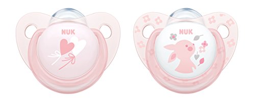 Nuk Chupeta N1 Silicone Rosa x 2