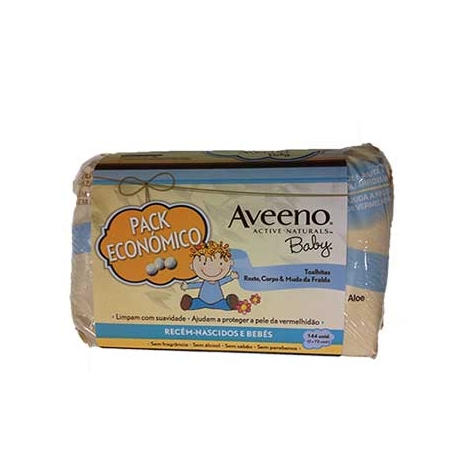 Aveeno Baby Toalhetes 72un - Pack 2un
