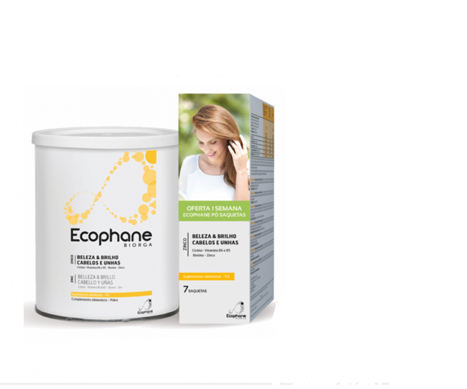 Ecophane Biorga Po Cabelo Unhas 318g Oferta 7saq
