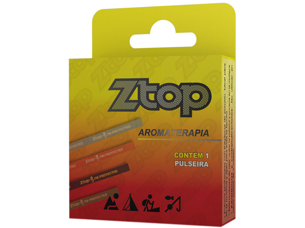 Ztop Pulseira Anti Mosquitos Aromatizada Preto 6M+