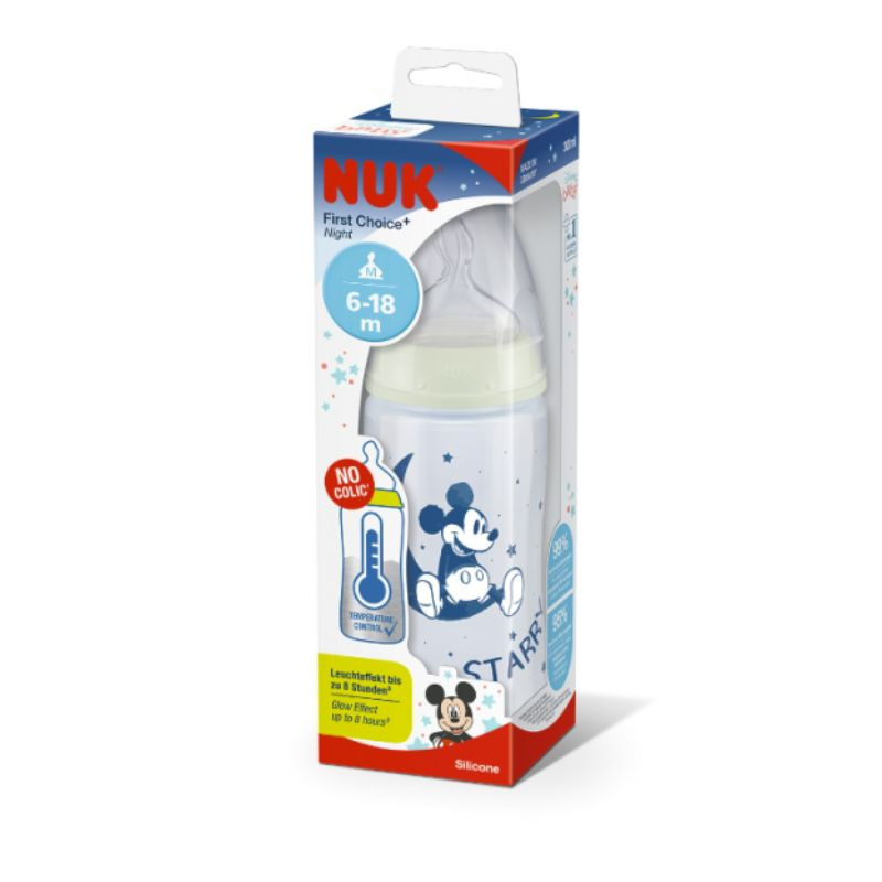 Nuk FC+ Night Biberão Sil TamM 300ml